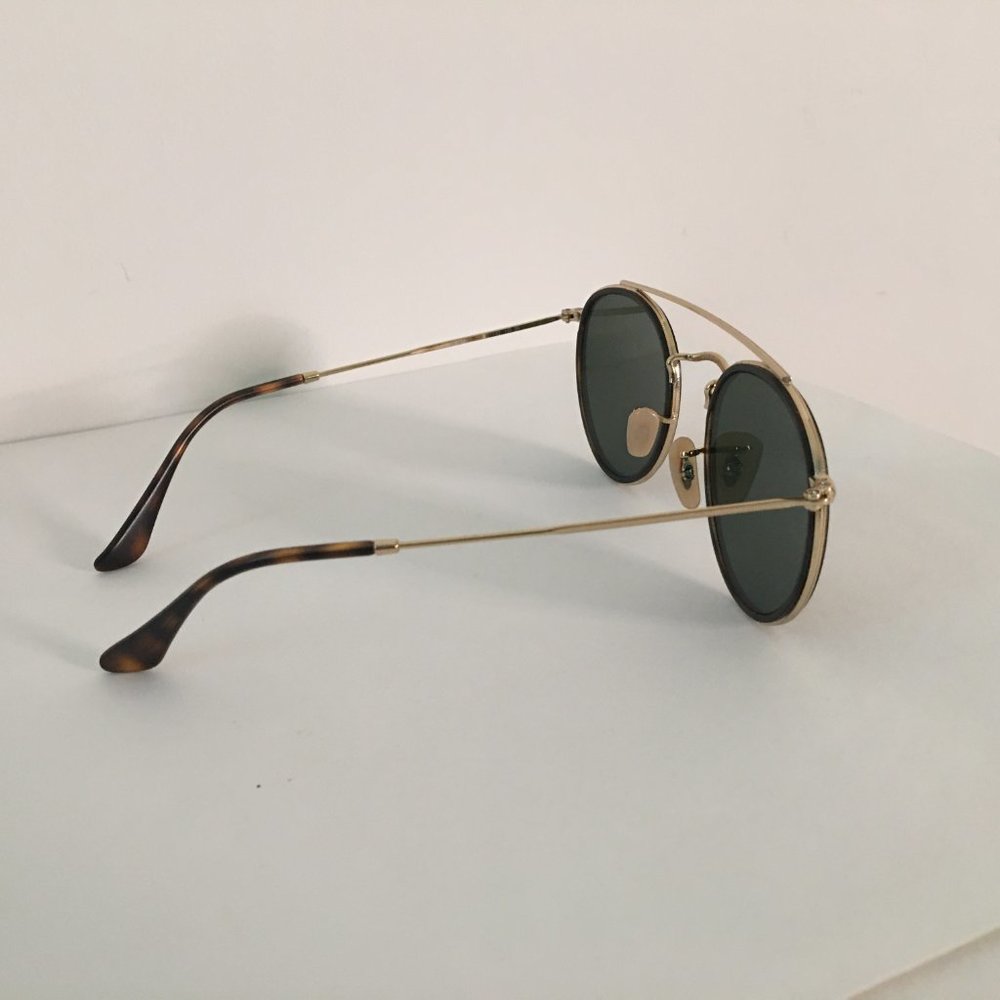 Ray-Ban Round Polarized Double Bridge Sunglasses … - image 5